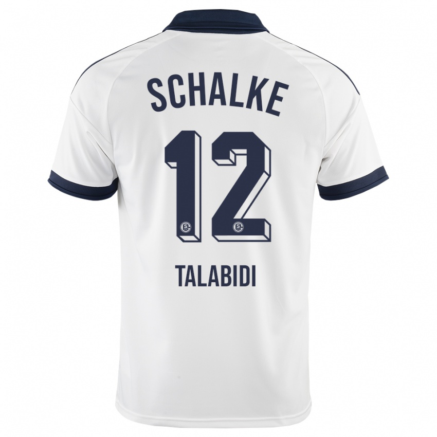 גברים Malik Talabidi #12 שחור לבן הרחק ג'רזי 2026/27 חולצה קצרה