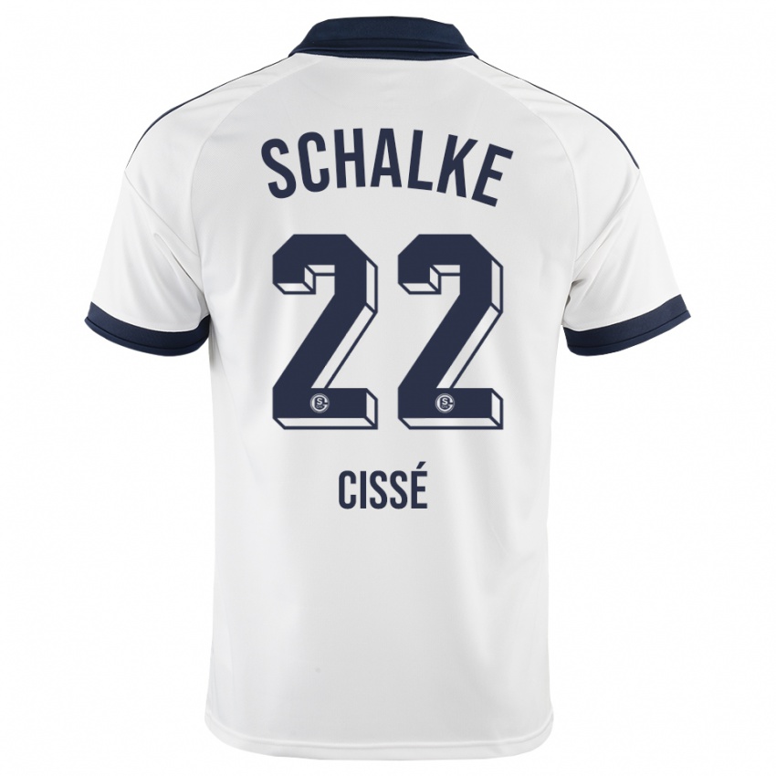 גברים Ibrahima Cissé #22 שחור לבן הרחק ג'רזי 2026/27 חולצה קצרה