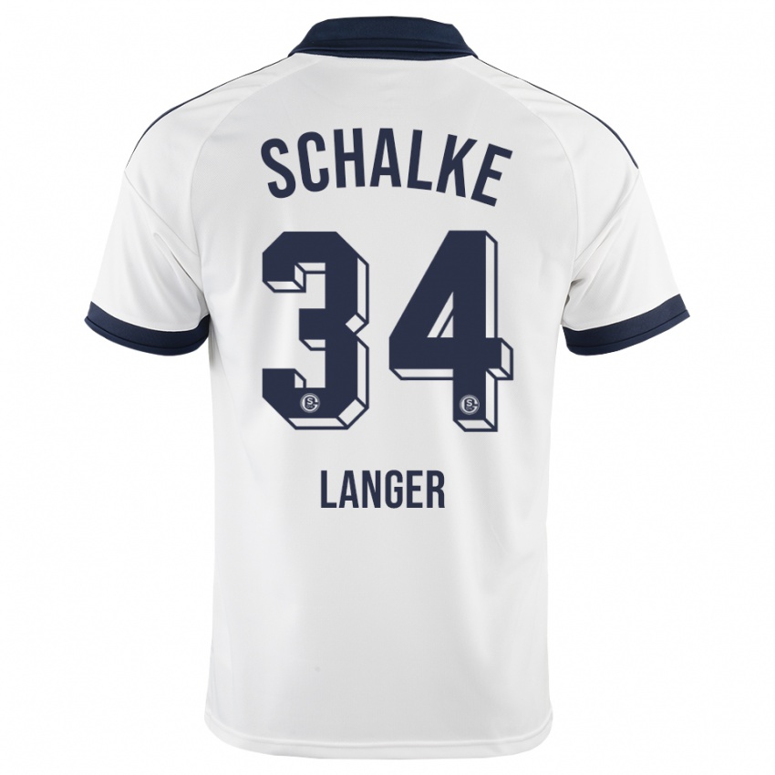 גברים Michael Langer #34 שחור לבן הרחק ג'רזי 2026/27 חולצה קצרה