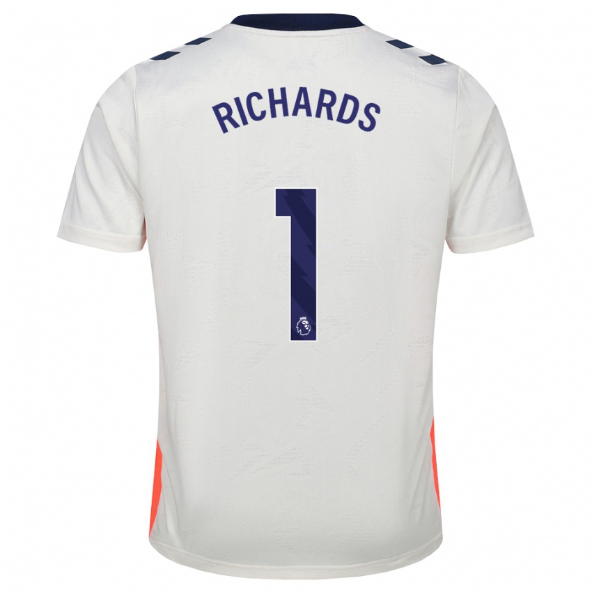גברים Oscar Richards #1 לבן כתום כחול מלכותי הרחק ג'רזי 2026/27 חולצה קצרה