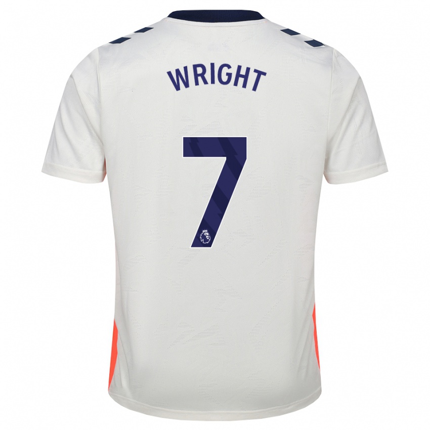 גברים Alfie Wright #7 לבן כתום כחול מלכותי הרחק ג'רזי 2026/27 חולצה קצרה