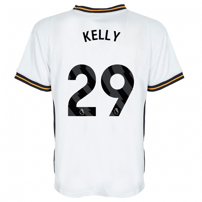 גברים Ace Kelly #29 לבן כתום שחור הרחק ג'רזי 2026/27 חולצה קצרה