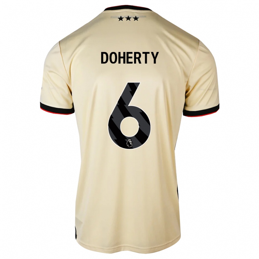 גברים Ryan Doherty #6 שיפון לימון שחור אדום הרחק ג'רזי 2026/27 חולצה קצרה