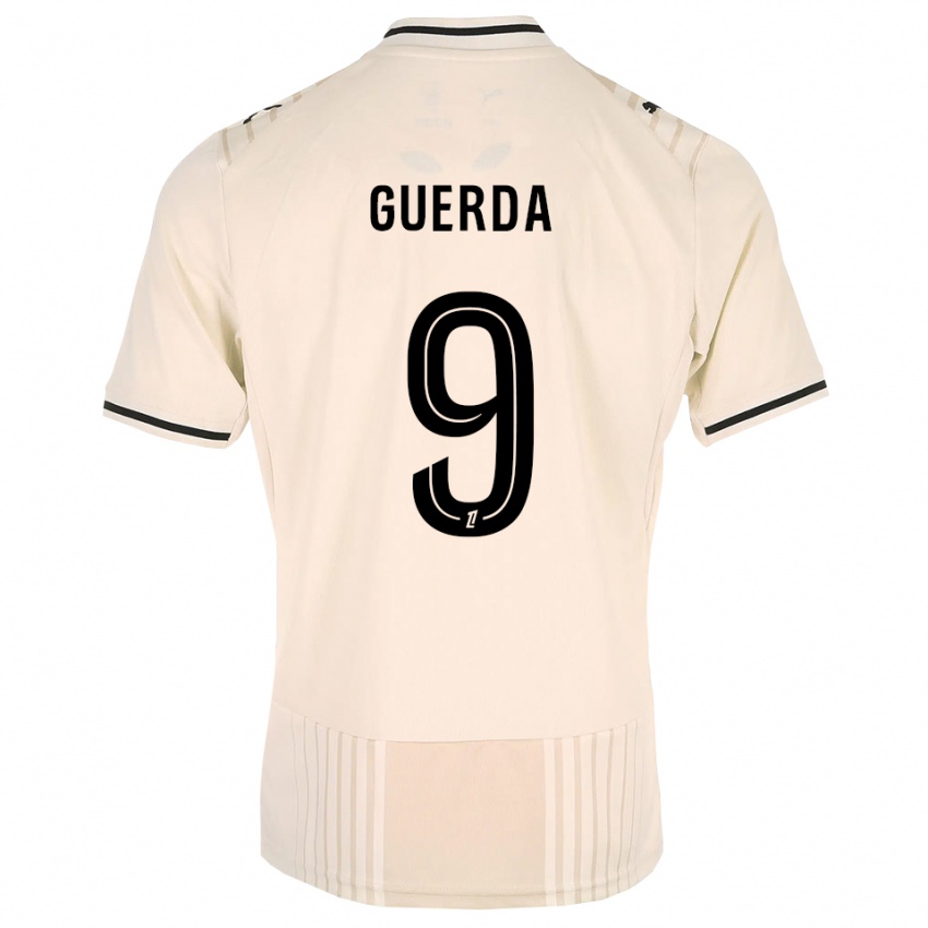 גברים Rylan Guerda #9 תחרה ישנה שחור לבן עתיק הרחק ג'רזי 2026/27 חולצה קצרה