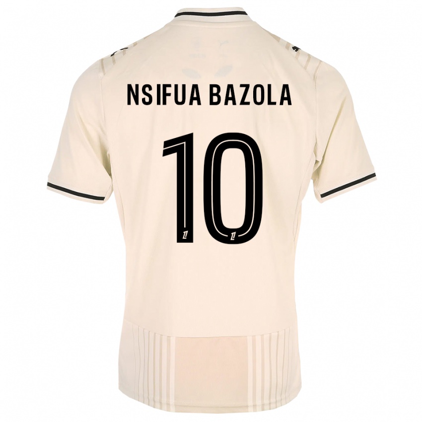 גברים Preston Nsifua Bazola #10 תחרה ישנה שחור לבן עתיק הרחק ג'רזי 2026/27 חולצה קצרה