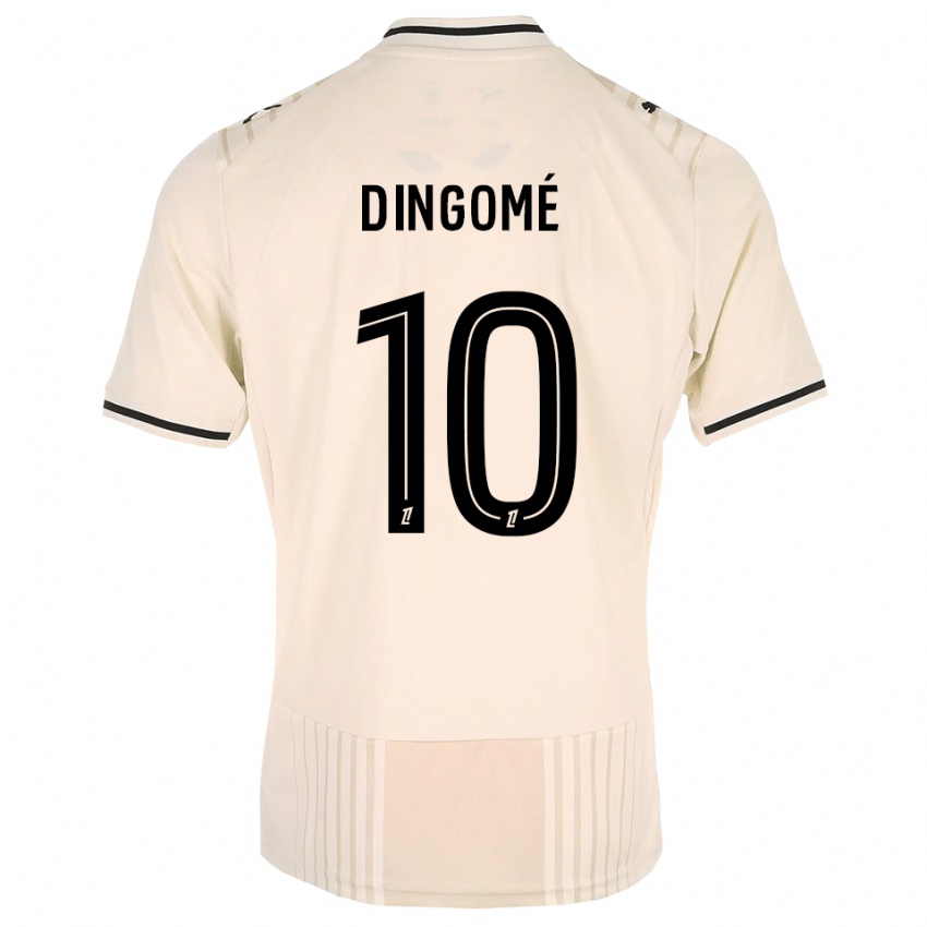 גברים Tristan Dingomé #10 תחרה ישנה שחור לבן עתיק הרחק ג'רזי 2026/27 חולצה קצרה