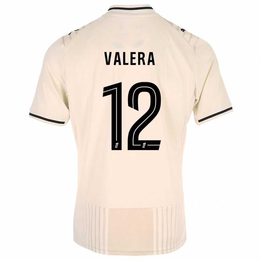 גברים Louis Valera #12 תחרה ישנה שחור לבן עתיק הרחק ג'רזי 2026/27 חולצה קצרה