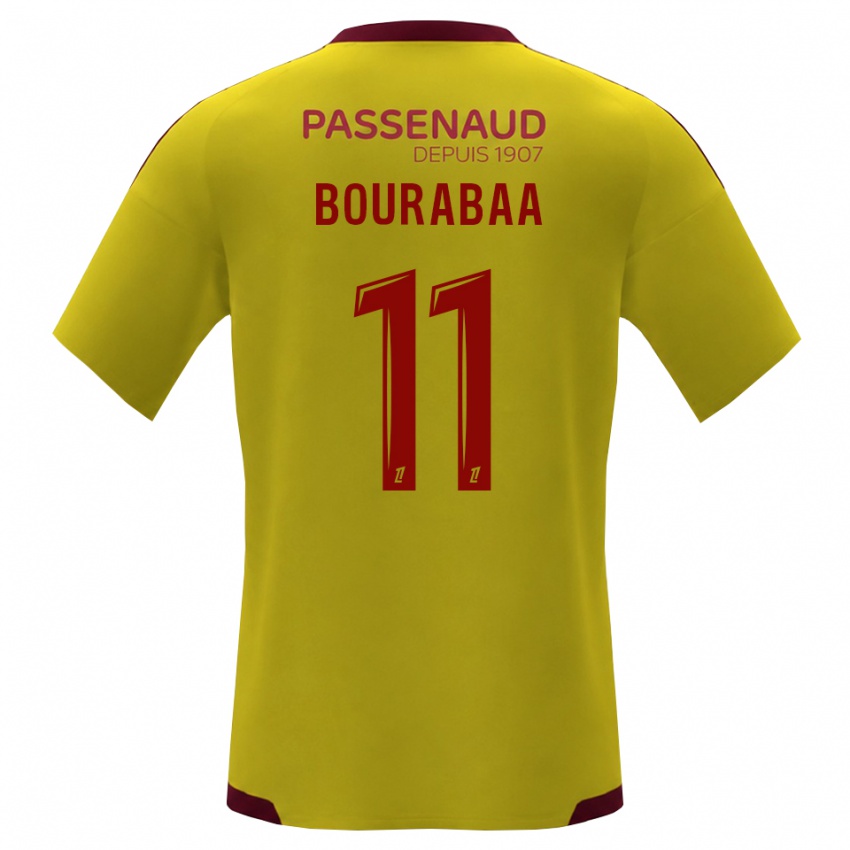 גברים Adil Bourabaa #11 צהוב אדום ירוק הרחק ג'רזי 2026/27 חולצה קצרה