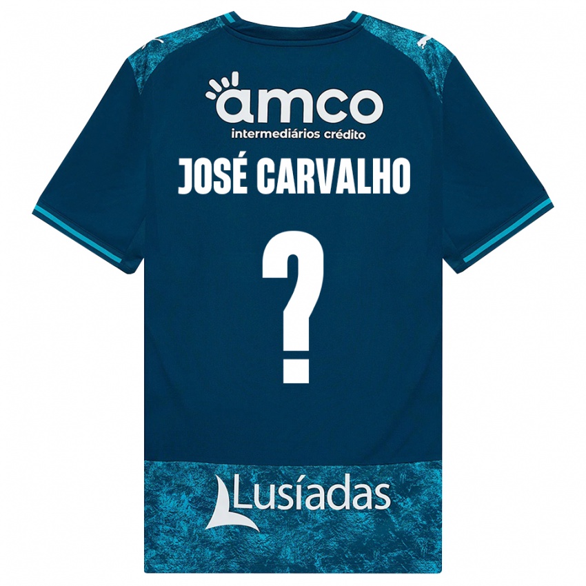 גברים José Carvalho #0 אפור כהה טורקיז בינוני הרחק ג'רזי 2026/27 חולצה קצרה