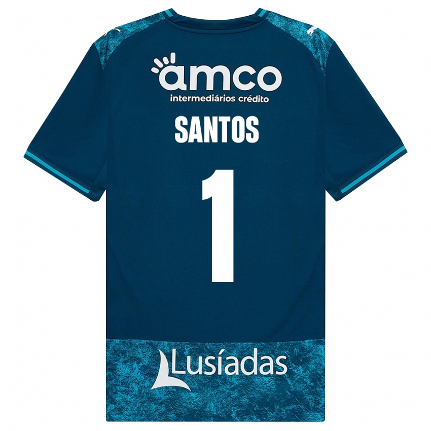 גברים Matheus Santos #1 אפור כהה טורקיז בינוני הרחק ג'רזי 2026/27 חולצה קצרה