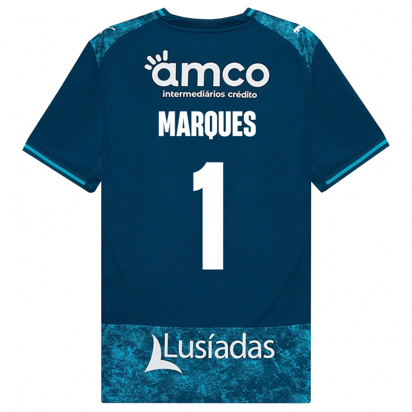 גברים André Marques #1 אפור כהה טורקיז בינוני הרחק ג'רזי 2026/27 חולצה קצרה