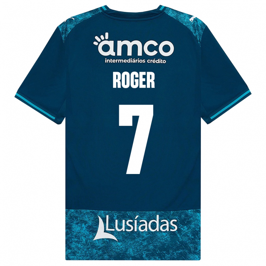 גברים Roger #7 אפור כהה טורקיז בינוני הרחק ג'רזי 2026/27 חולצה קצרה
