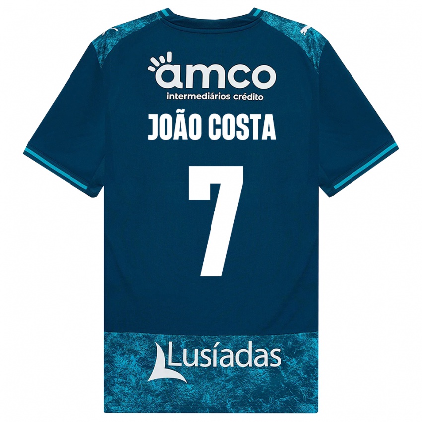גברים João Costa #7 אפור כהה טורקיז בינוני הרחק ג'רזי 2026/27 חולצה קצרה