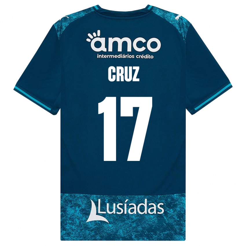 גברים Salvador Cruz #17 אפור כהה טורקיז בינוני הרחק ג'רזי 2026/27 חולצה קצרה