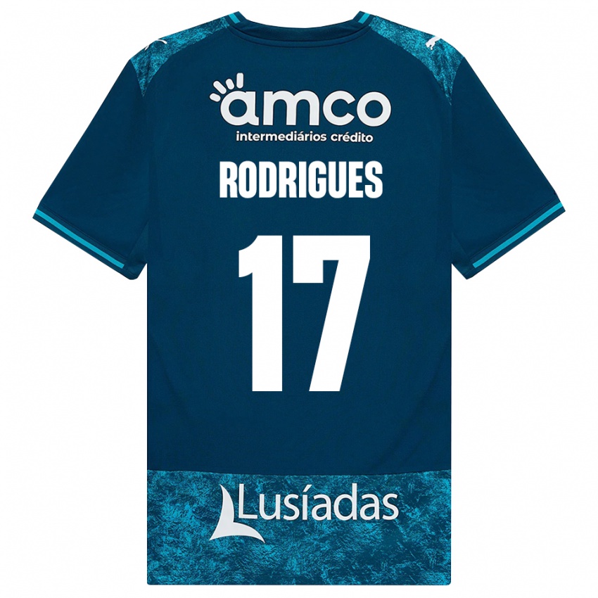 גברים Tânia Rodrigues #17 אפור כהה טורקיז בינוני הרחק ג'רזי 2026/27 חולצה קצרה
