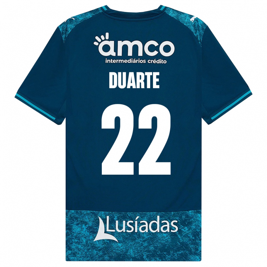גברים Vânia Duarte #22 אפור כהה טורקיז בינוני הרחק ג'רזי 2026/27 חולצה קצרה