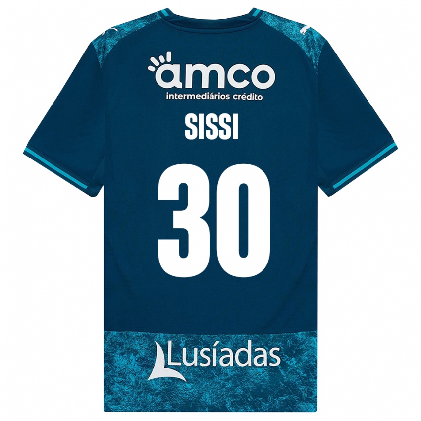 גברים Sissi #30 אפור כהה טורקיז בינוני הרחק ג'רזי 2026/27 חולצה קצרה