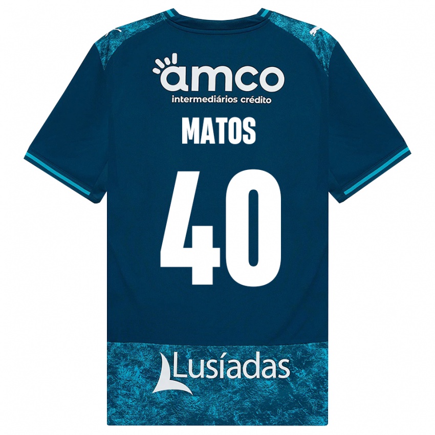 גברים João Matos #40 אפור כהה טורקיז בינוני הרחק ג'רזי 2026/27 חולצה קצרה