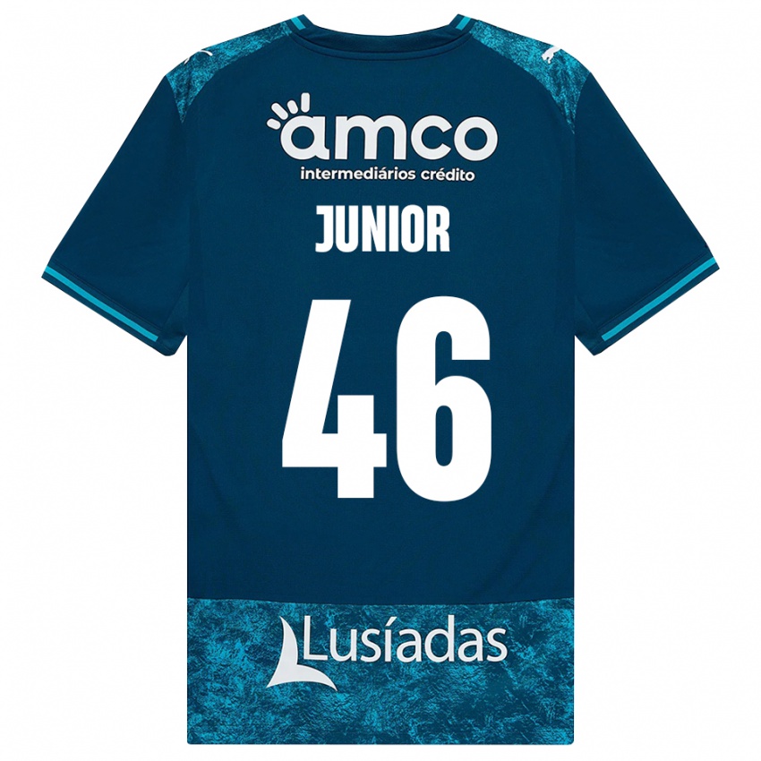 גברים Mário Junior #46 אפור כהה טורקיז בינוני הרחק ג'רזי 2026/27 חולצה קצרה