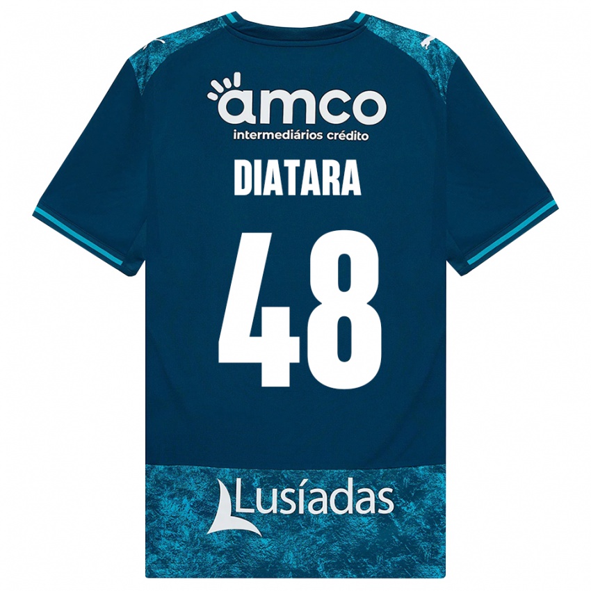 גברים Samba Diatara #48 אפור כהה טורקיז בינוני הרחק ג'רזי 2026/27 חולצה קצרה