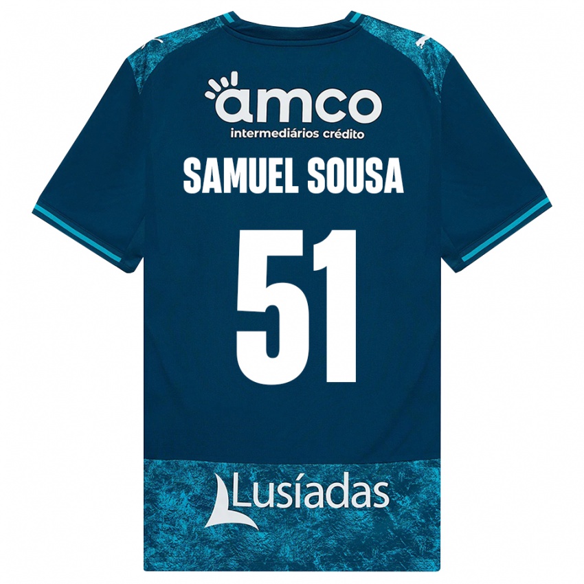 גברים Samuel Sousa #51 אפור כהה טורקיז בינוני הרחק ג'רזי 2026/27 חולצה קצרה