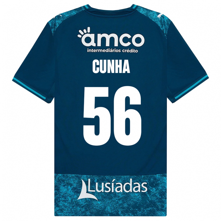 גברים Romário Cunha #56 אפור כהה טורקיז בינוני הרחק ג'רזי 2026/27 חולצה קצרה