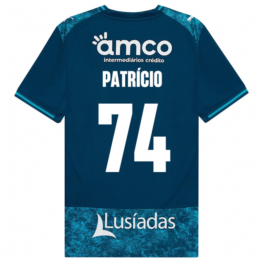 גברים Nuno Patrício #74 אפור כהה טורקיז בינוני הרחק ג'רזי 2026/27 חולצה קצרה