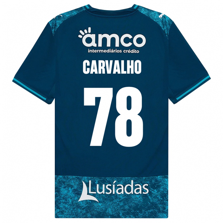 גברים João Carvalho #78 אפור כהה טורקיז בינוני הרחק ג'רזי 2026/27 חולצה קצרה