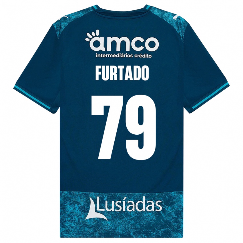 גברים Rúben Furtado #79 אפור כהה טורקיז בינוני הרחק ג'רזי 2026/27 חולצה קצרה