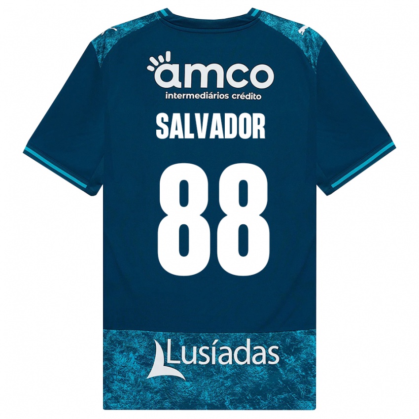 גברים João Salvador #88 אפור כהה טורקיז בינוני הרחק ג'רזי 2026/27 חולצה קצרה