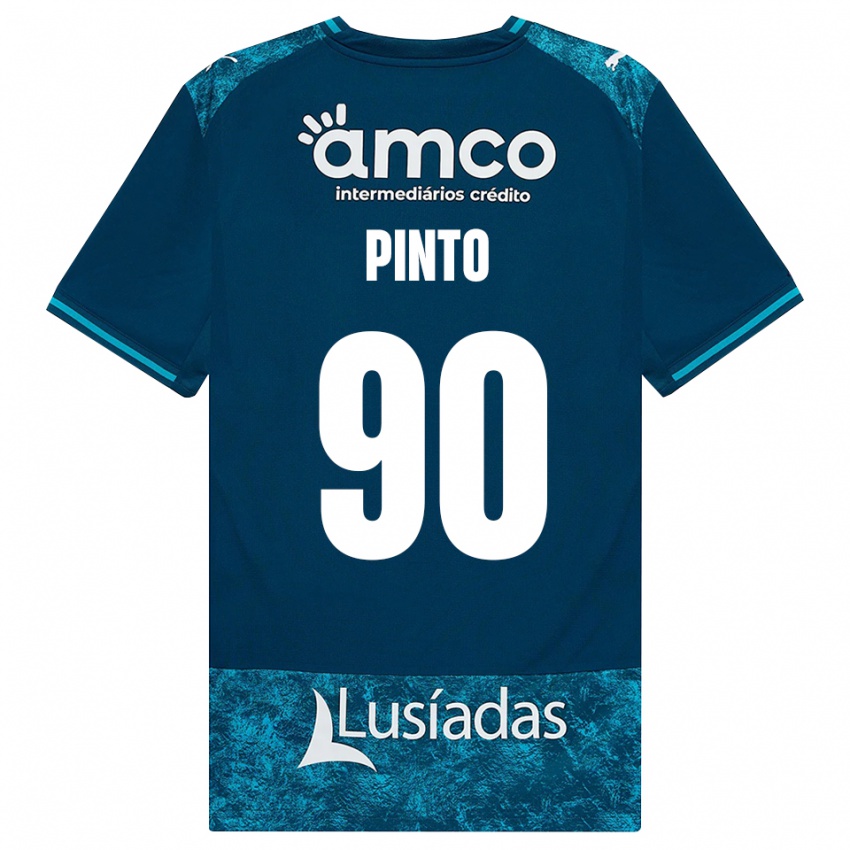 גברים Luís Pinto #90 אפור כהה טורקיז בינוני הרחק ג'רזי 2026/27 חולצה קצרה