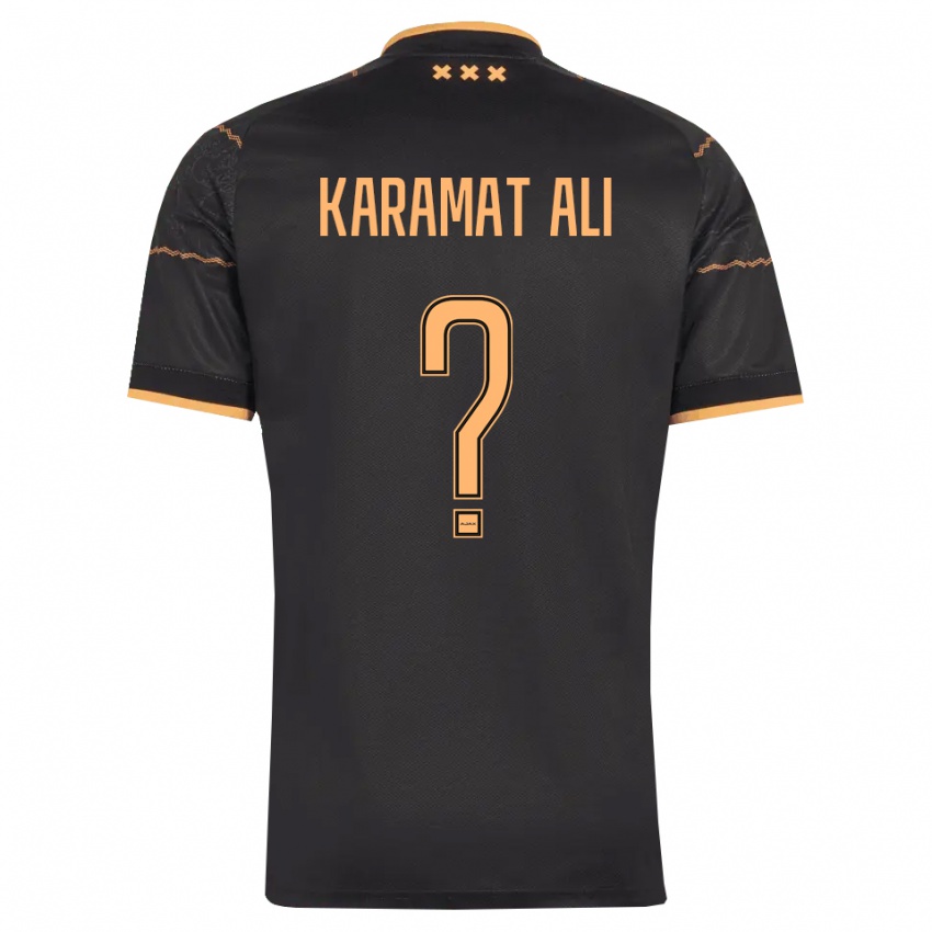 גברים Yaïr Karamat Ali #0 שחור כתום הרחק ג'רזי 2026/27 חולצה קצרה