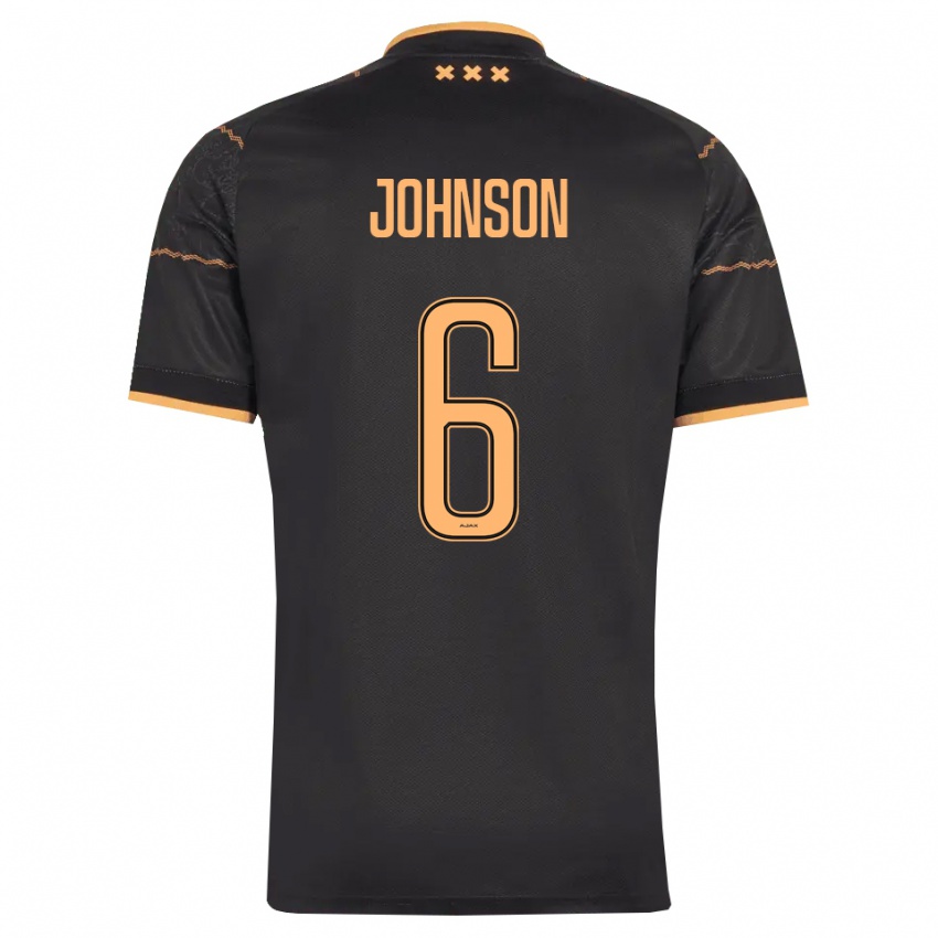 גברים Jinairo Johnson #6 שחור כתום הרחק ג'רזי 2026/27 חולצה קצרה