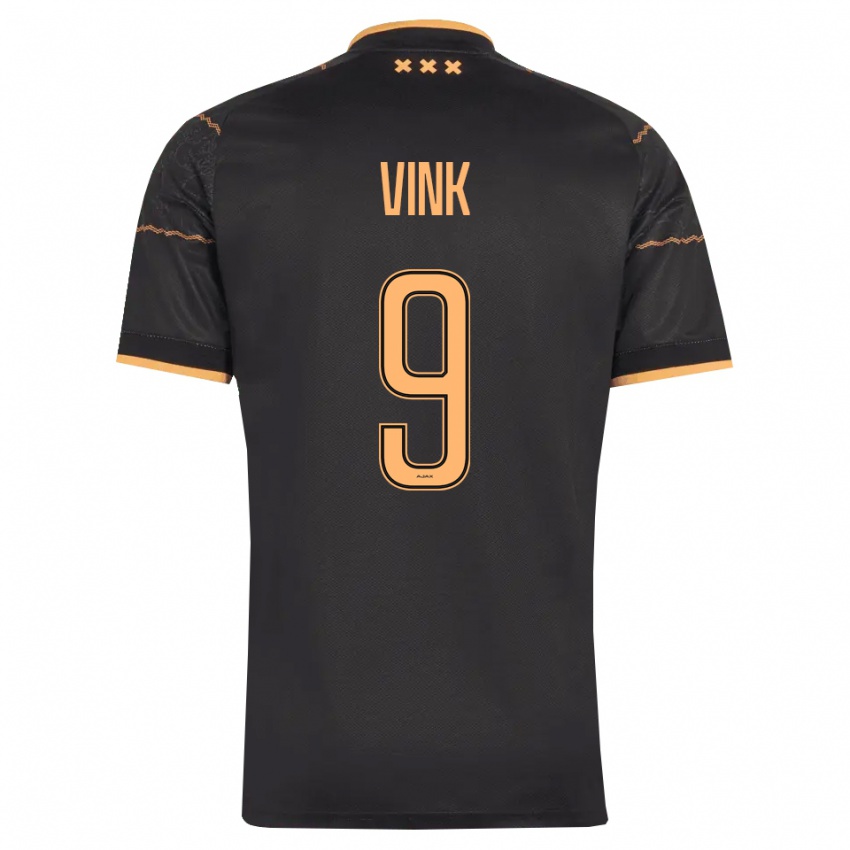 גברים Skye Vink #9 שחור כתום הרחק ג'רזי 2026/27 חולצה קצרה