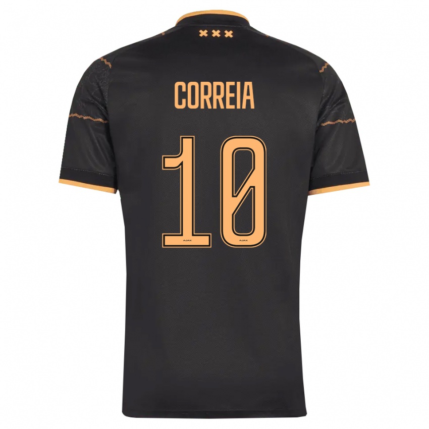 גברים Tim Correia #10 שחור כתום הרחק ג'רזי 2026/27 חולצה קצרה