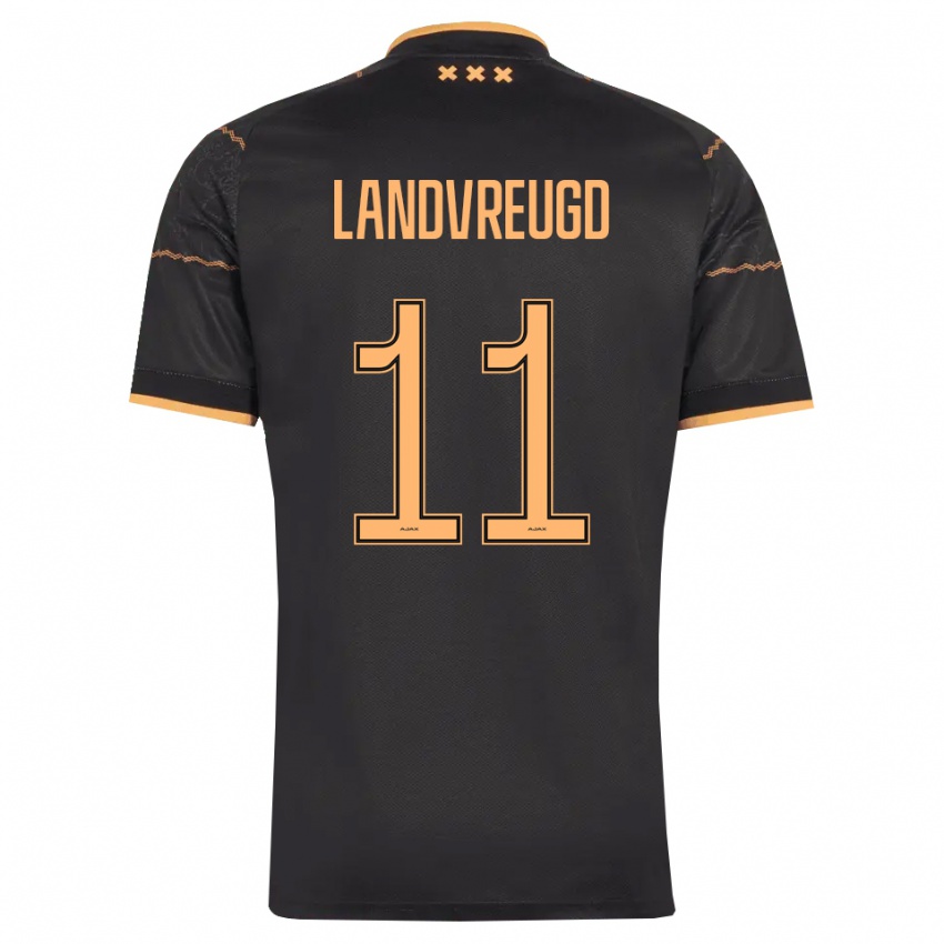 גברים Nafairon Landvreugd #11 שחור כתום הרחק ג'רזי 2026/27 חולצה קצרה