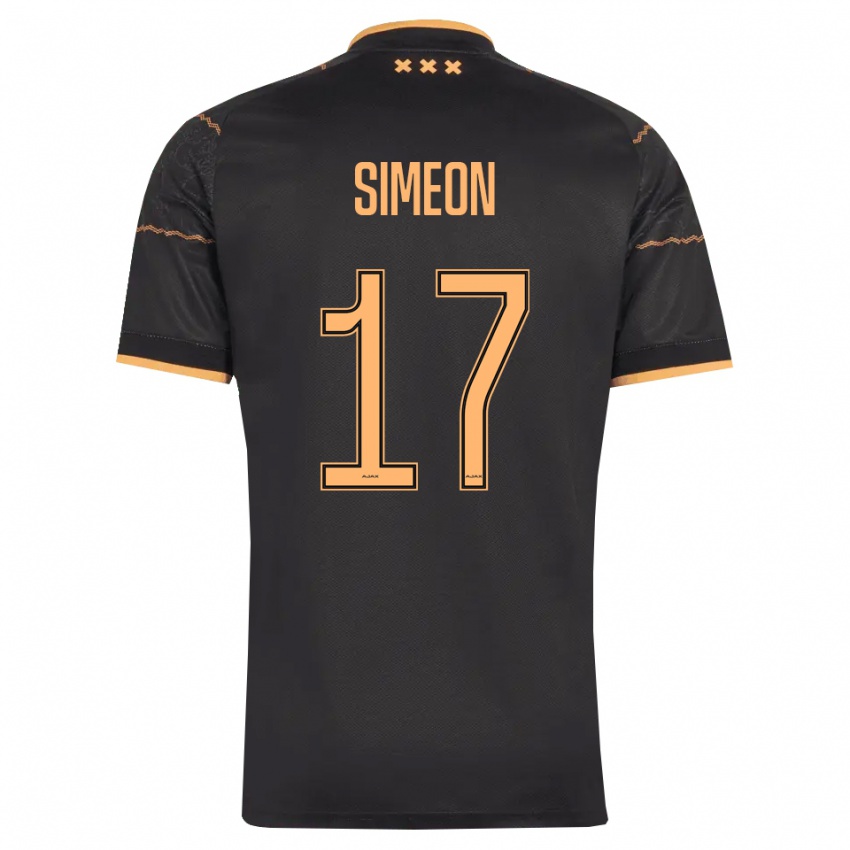 גברים Jeshurun Simeon #17 שחור כתום הרחק ג'רזי 2026/27 חולצה קצרה