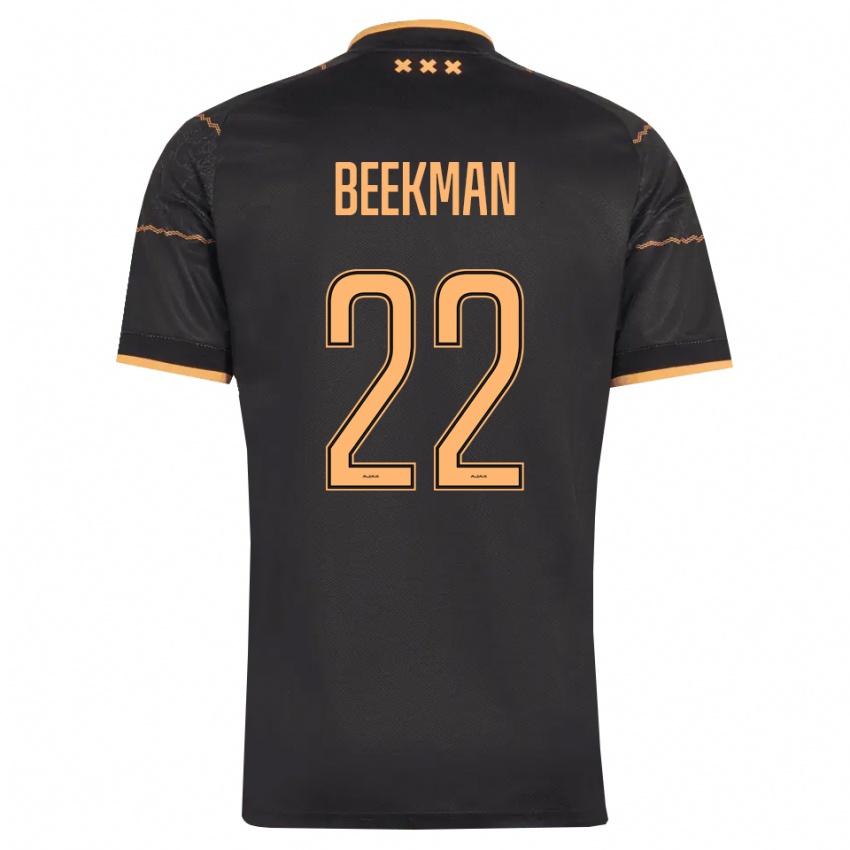 גברים Luuk Beekman #22 שחור כתום הרחק ג'רזי 2026/27 חולצה קצרה