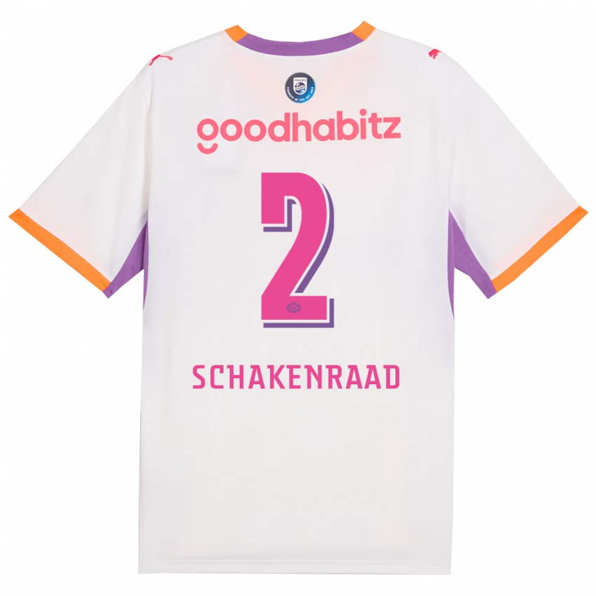 גברים Loek Schakenraad #2 לבן סגול כתום הרחק ג'רזי 2026/27 חולצה קצרה