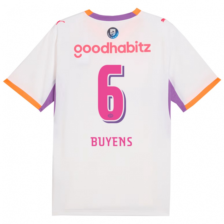 גברים Mathieu Buyens #6 לבן סגול כתום הרחק ג'רזי 2026/27 חולצה קצרה