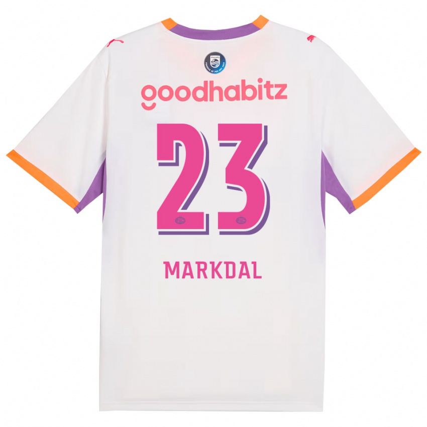גברים Mikkel Markdal #23 לבן סגול כתום הרחק ג'רזי 2026/27 חולצה קצרה