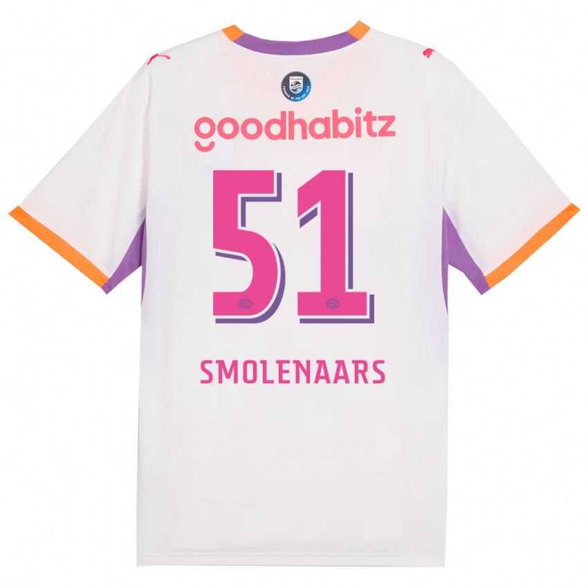 גברים Tijn Smolenaars #51 לבן סגול כתום הרחק ג'רזי 2026/27 חולצה קצרה