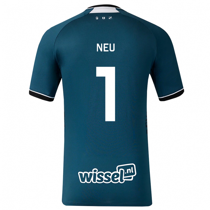גברים Luca Neu #1 אפור כהה לבן הרחק ג'רזי 2026/27 חולצה קצרה