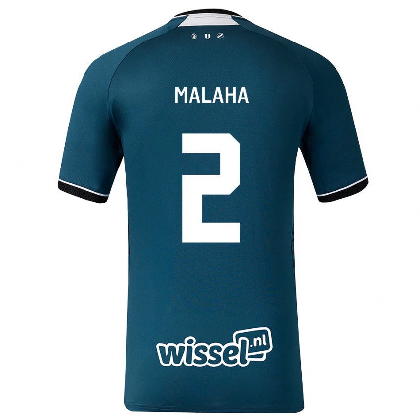 גברים Shayan Malaha #2 אפור כהה לבן הרחק ג'רזי 2026/27 חולצה קצרה