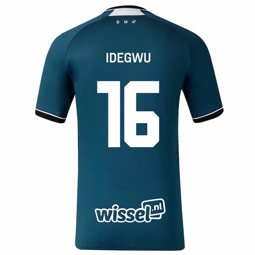 גברים Kelechi Idegwu #16 אפור כהה לבן הרחק ג'רזי 2026/27 חולצה קצרה