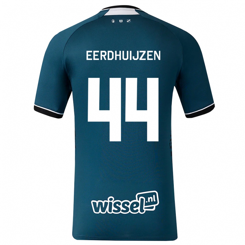 גברים Mike Eerdhuijzen #44 אפור כהה לבן הרחק ג'רזי 2026/27 חולצה קצרה