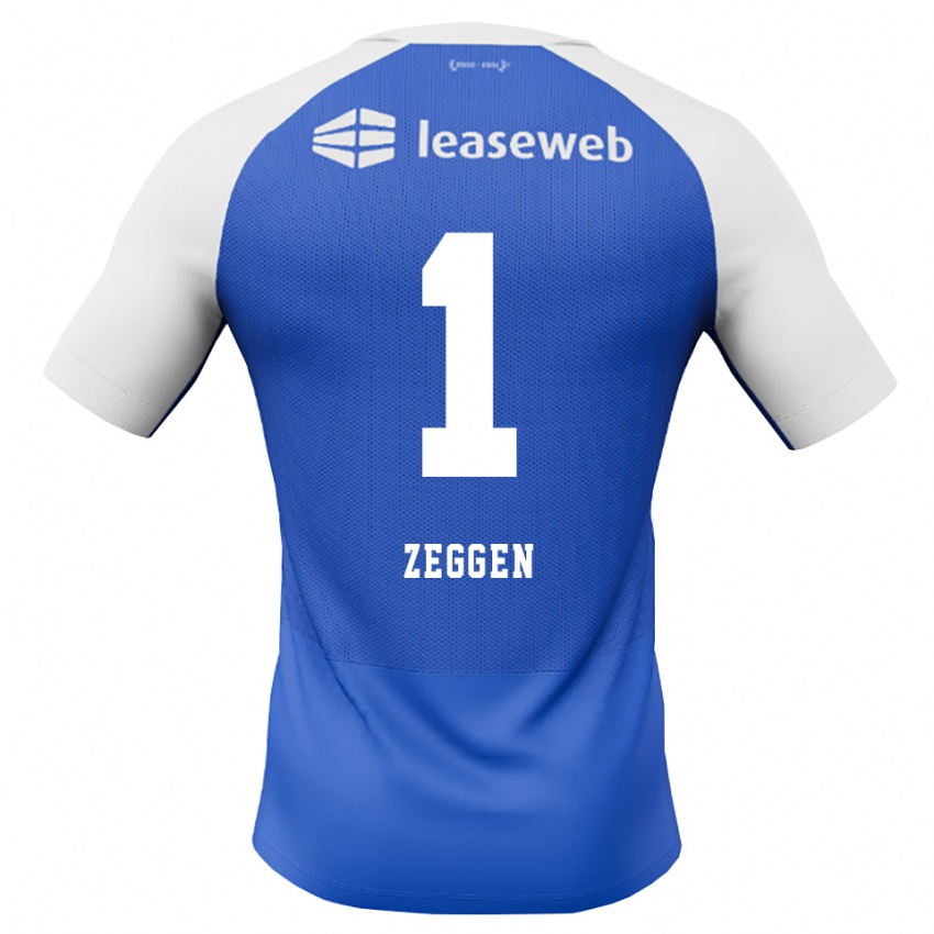 גברים Kiyani Zeggen #1 כחול דודוד אדום לבן הרחק ג'רזי 2026/27 חולצה קצרה