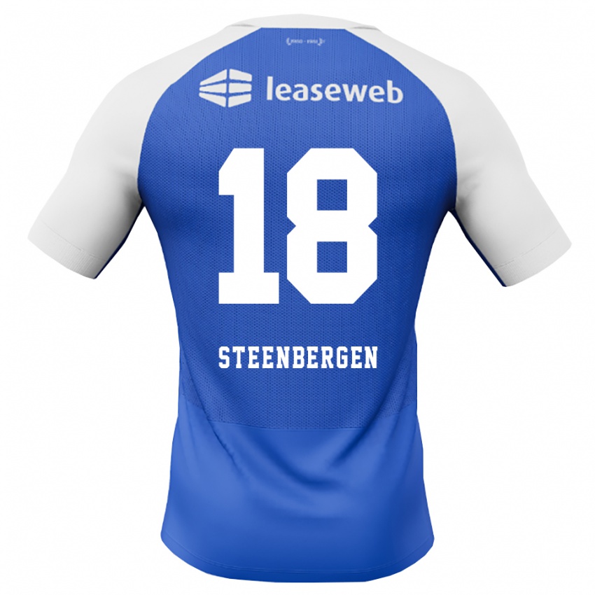 גברים Thom Steenbergen #18 כחול דודוד אדום לבן הרחק ג'רזי 2026/27 חולצה קצרה