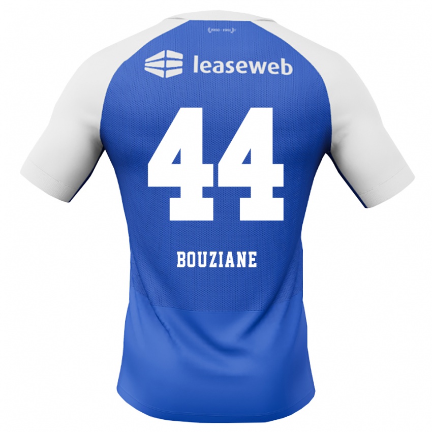 גברים Wassim Bouziane #44 כחול דודוד אדום לבן הרחק ג'רזי 2026/27 חולצה קצרה
