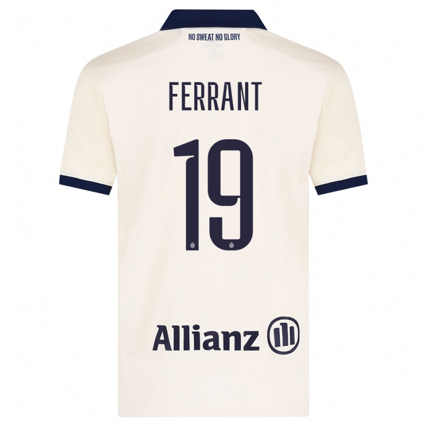 גברים Lyen Ferrant #19 בז' שחור הרחק ג'רזי 2026/27 חולצה קצרה